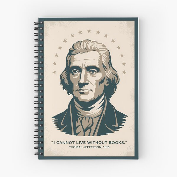 Item preview, Thomas Jefferson Quote American President Illustration Vintage designed and sold by KrisSidDesigns.