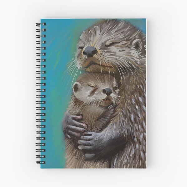 Item preview, Mother and baby otter designed and sold by Sarah Hearfield.