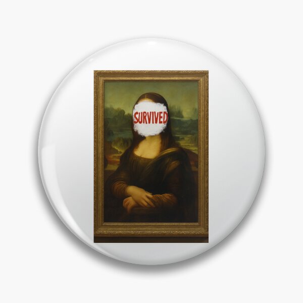 Item preview, Survived From 2025 Louvre Robbery Mona Lisa  designed and sold by ArtQueen777.