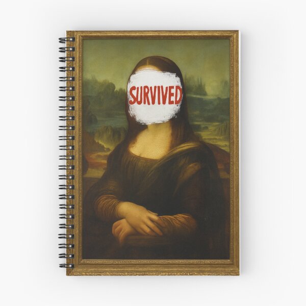 Item preview, Survived From 2025 Louvre Robbery Mona Lisa  designed and sold by ArtQueen777.