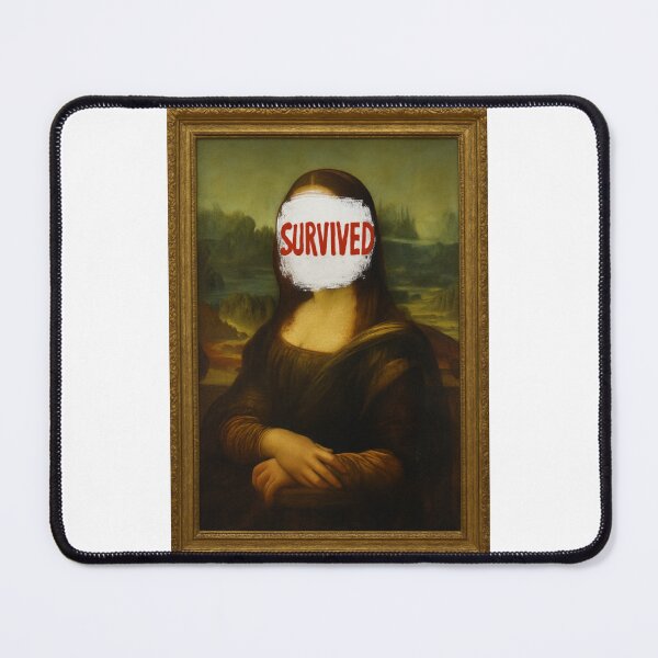 Item preview, Survived From 2025 Louvre Robbery Mona Lisa  designed and sold by ArtQueen777.
