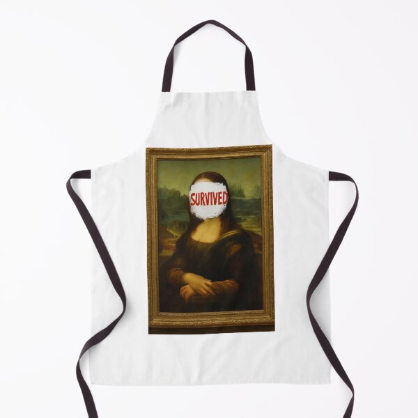 Item preview, Survived From 2025 Louvre Robbery Mona Lisa  designed and sold by ArtQueen777.