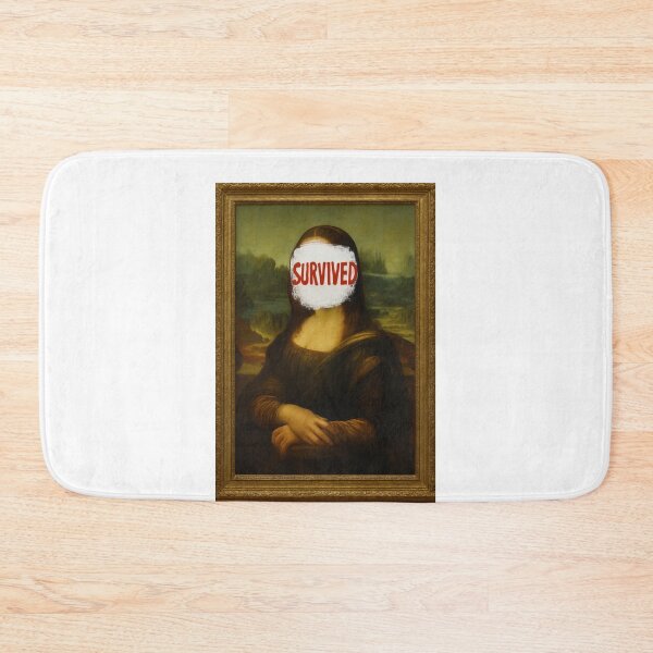 Item preview, Survived From 2025 Louvre Robbery Mona Lisa  designed and sold by ArtQueen777.