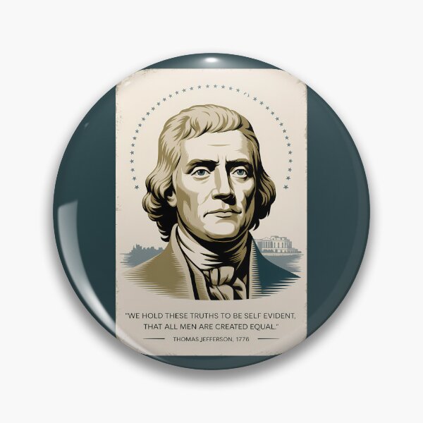 Item preview, Thomas Jefferson Quote Third President Illustration Vintage designed and sold by KrisSidDesigns.