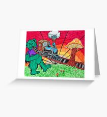 Trippin Down the Tracks Greeting Card