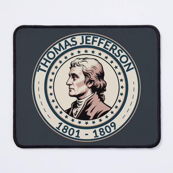 Item preview, Thomas Jefferson US President Illustration Badge designed and sold by KrisSidDesigns.