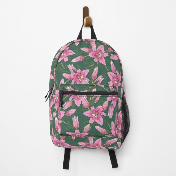 Item preview, Blooming Lilies in Deep Green designed and sold by floralfan.