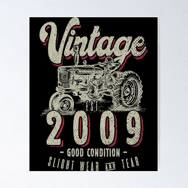Item preview, Vintage Tractor Farmer Birthday Born In 2009 designed and sold by JRRTs.