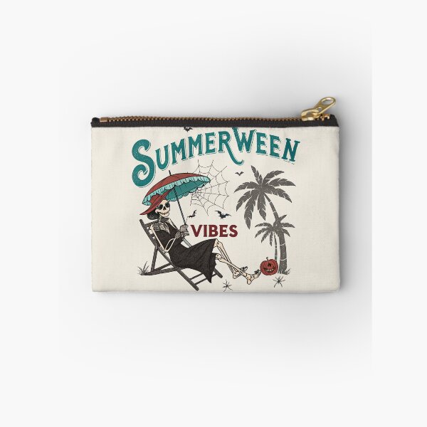Item preview, Summerween Vibes | Funny Halloween Beach Skeleton Retro Aesthetic Design designed and sold by storyboxdesigns.