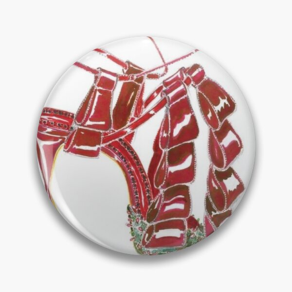 Item preview, Red Sapphire Manolo Blahnik Vintage Heel Shoe Advert designed and sold by ninetiestore.