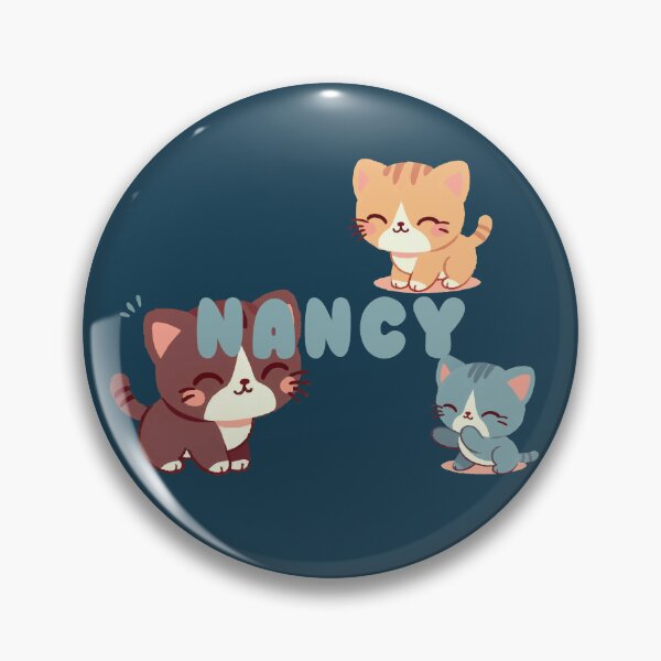 Item preview, Cute Cats and Name Nancy – Kawaii Personalized Design designed and sold by karolinahinc.