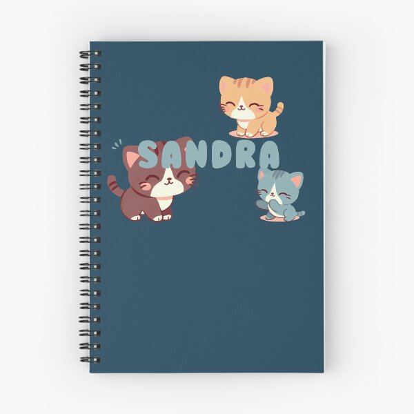 Item preview, Cute Cats and Name Sandra – Kawaii Personalized Design designed and sold by karolinahinc.