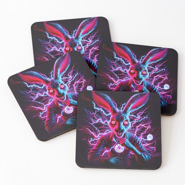 Item preview, Electric White Rabbit — Race Against Time designed and sold by FusiTink.