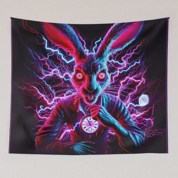 Item preview, Electric White Rabbit — Race Against Time designed and sold by FusiTink.