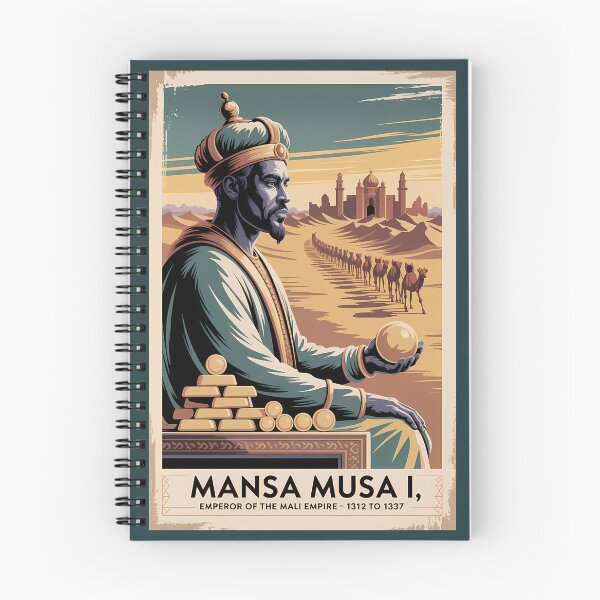 Item preview, Mansa Musa Mali Empire Illustration Vintage designed and sold by KrisSidDesigns.
