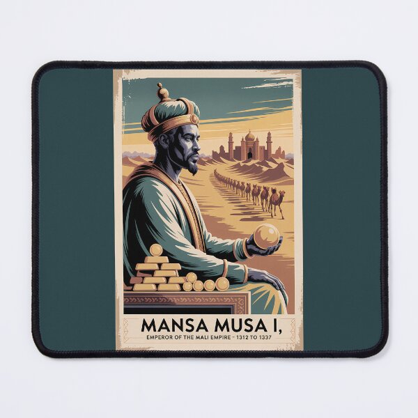 Item preview, Mansa Musa Mali Empire Illustration Vintage designed and sold by KrisSidDesigns.