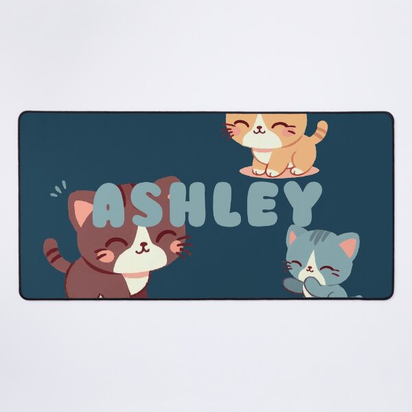 Item preview, Cute Cats and Name Ashley – Kawaii Personalized Design designed and sold by karolinahinc.