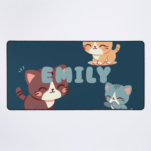 Item preview, Cute Cats and Name Emily – Kawaii Personalized Design designed and sold by karolinahinc.