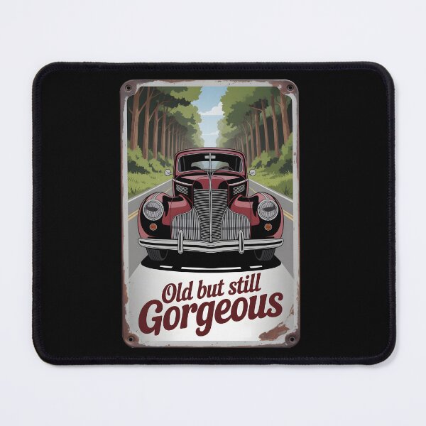 Item preview, Old but still gorgeous car - retro metal plate advertising designed and sold by Museum Of Non-Existing Art.