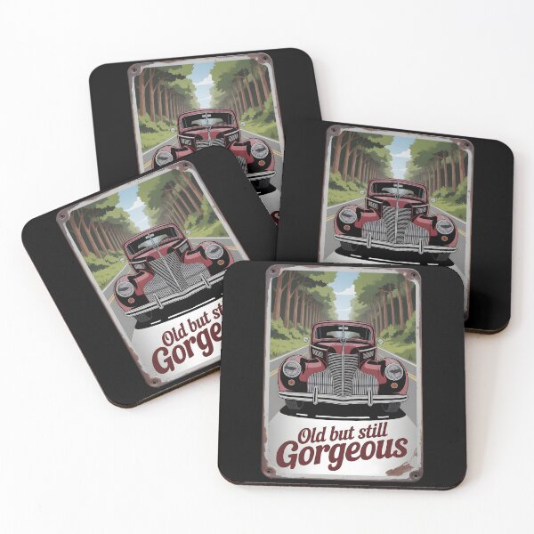 Item preview, Old but still gorgeous car - retro metal plate advertising designed and sold by Museum Of Non-Existing Art.