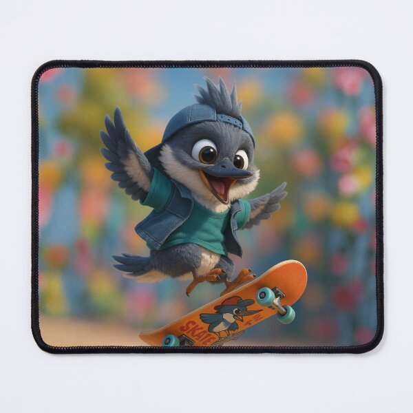 Item preview, Skater Belted Kingfisher designed and sold by Sillytoe.