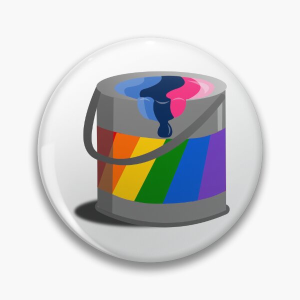 Item preview, Proud Paint Omnisexual Flag in a Bucket designed and sold by HarveyHandcraftsandDesigns.