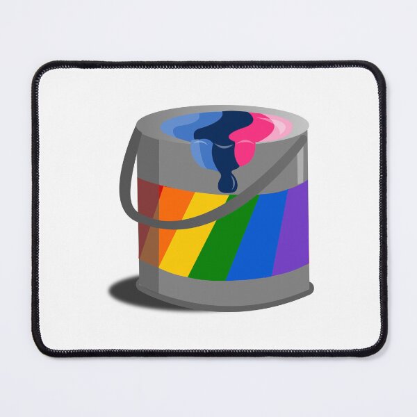 Item preview, Proud Paint Omnisexual Flag in a Bucket designed and sold by HarveyHandcraftsandDesigns.