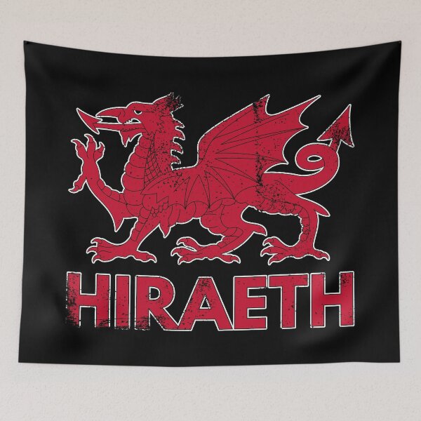 Item preview, Proud Welsh Roots - Hiraeth (Vintage Style Dragon) designed and sold by Designs by Jesabee.