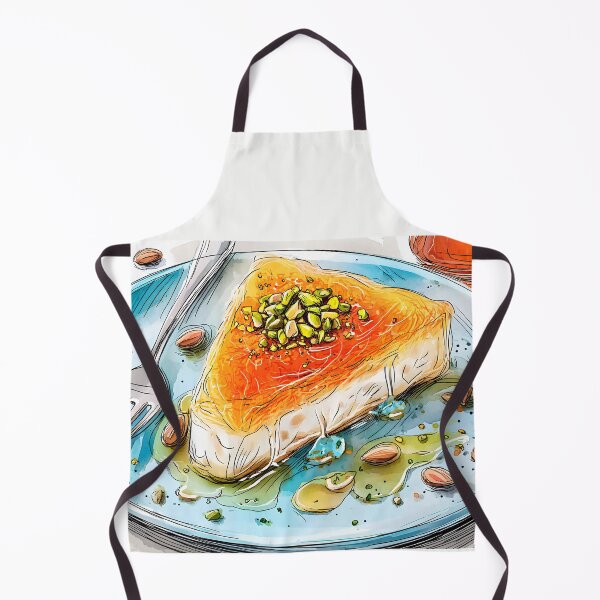 Item preview, Dive into a Pistachio-Topped Knafeh Drizzled with Sugar Syrup and Surrounded by Almonds designed and sold by OlfactoART Studio.