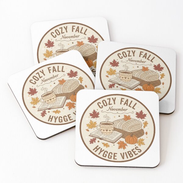 Item preview, Cozy Fall & Hygge Vibes | November Comfort Season designed and sold by Haven-Sticker.