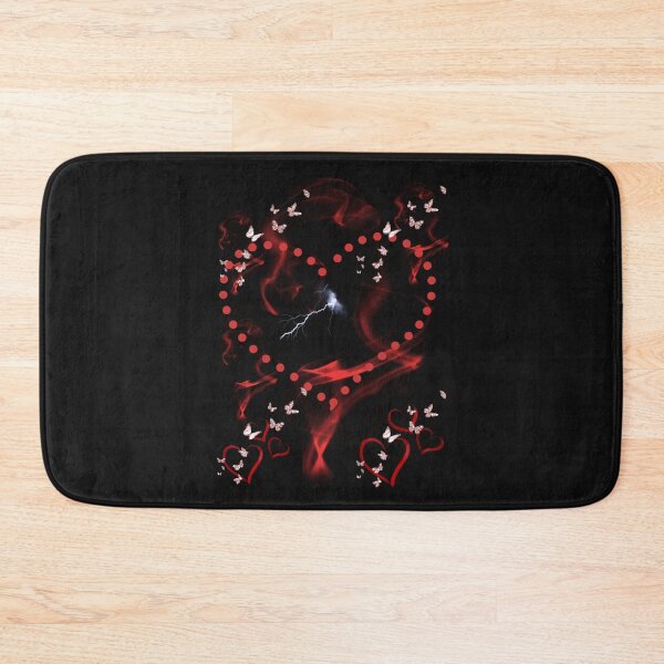 Item preview, Electric Love Smoke Aesthetic - Red Butterfly Heart Lightning Dramatic Design designed and sold by Elhelaly.