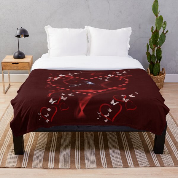 Item preview, Electric Love Smoke Aesthetic - Red Butterfly Heart Lightning Dramatic Design designed and sold by Elhelaly.
