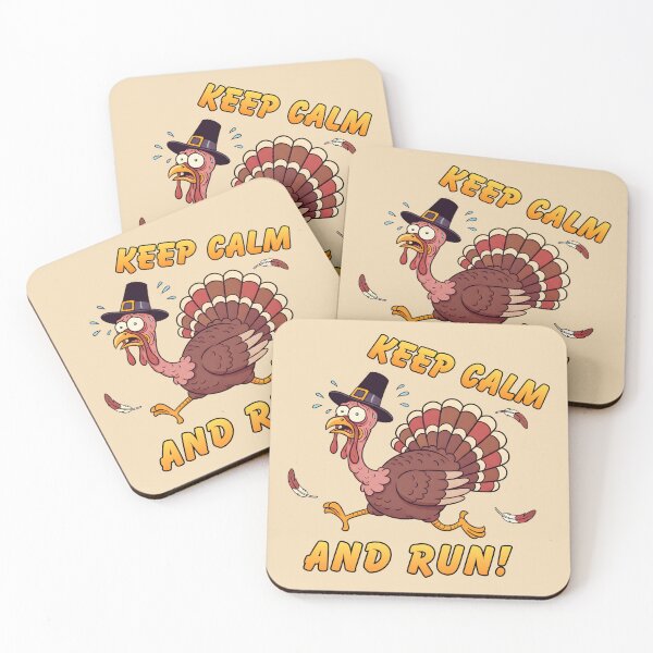 Item preview, Keep Calm And Run - Funny Turkey designed and sold by TherezaDesign.