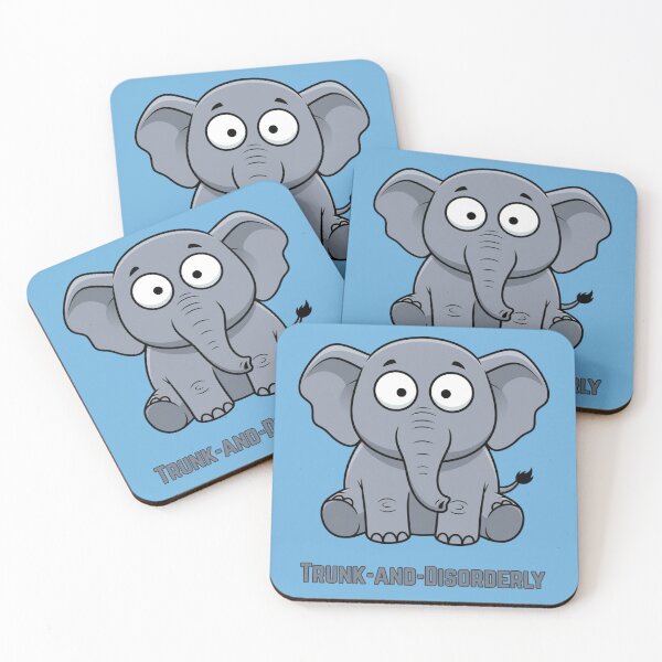 Item preview, Trunk-and-Disorderly Elephant Eliot designed and sold by Folk and Flux.