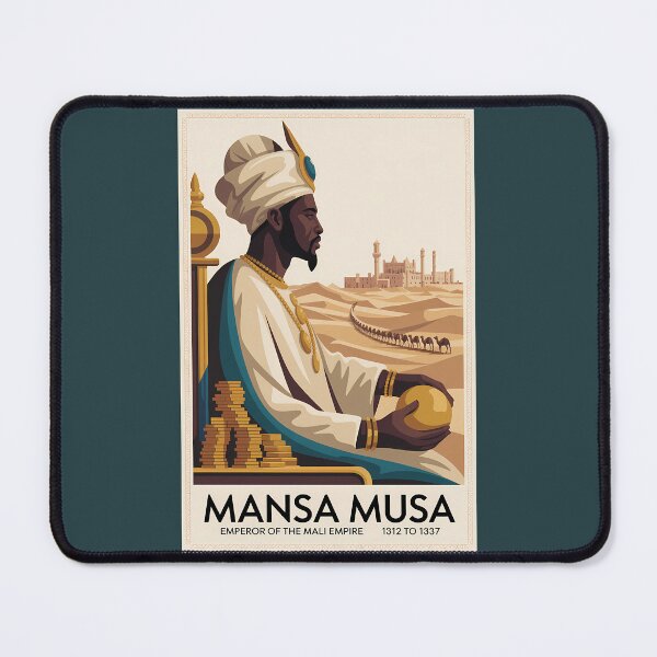 Item preview, Mansa Musa Mali Empire African King Illustration Vintage designed and sold by KrisSidDesigns.