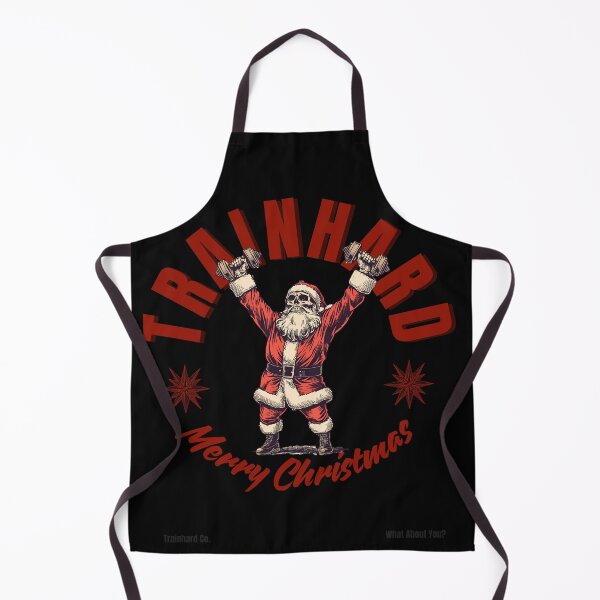 Item preview, Santa Skull Lifting Heavy – Christmas Gym Warrior designed and sold by TrainHardCo.
