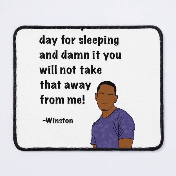 Item preview, Winston from New Girl Quote, Saturday is for sleeping designed and sold by Alyssabutcherart.