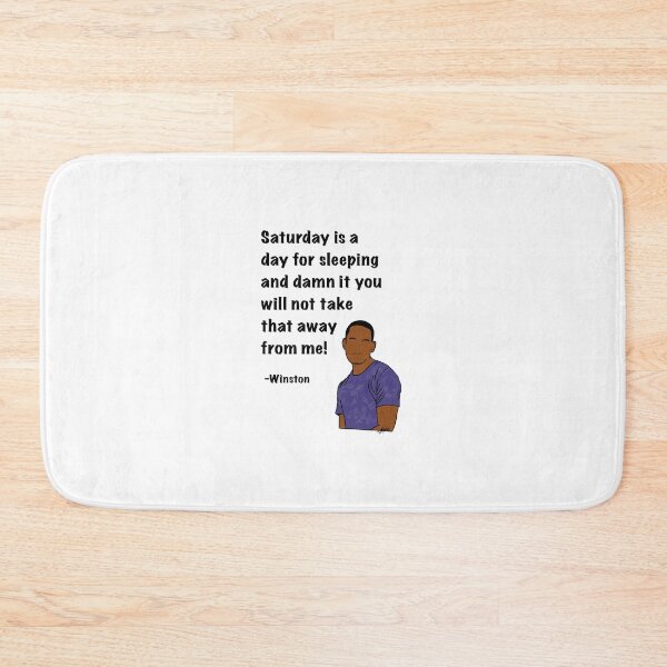 Item preview, Winston from New Girl Quote, Saturday is for sleeping designed and sold by Alyssabutcherart.