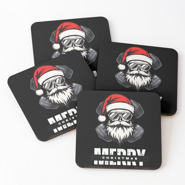 Item preview, Merry Christmas Lift – Santa Power Skull Edition designed and sold by TrainHardCo.