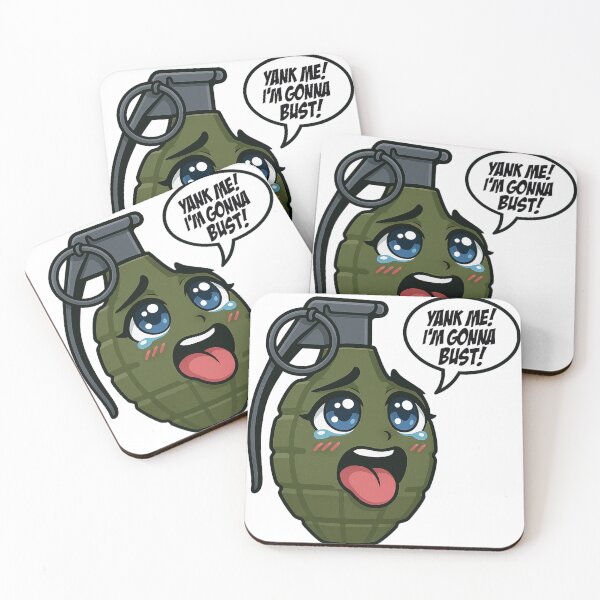 Item preview, Yank Me I’m Gonna Bust – Funny Grenade Meme | Military Anime Parody Design designed and sold by LowDownGraphics.