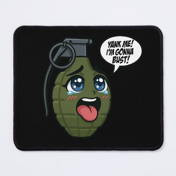 Item preview, Yank Me I’m Gonna Bust – Funny Grenade Meme | Military Anime Parody Design designed and sold by LowDownGraphics.
