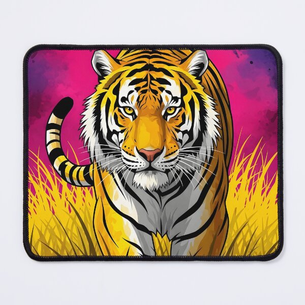 Item preview, Electric Jungle Tiger: Vibrant Vector Wall Art designed and sold by RBCTk.