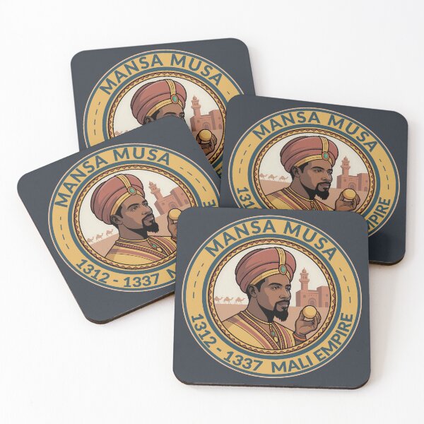 Item preview, Mansa Musa Mali Empire Illustration Badge designed and sold by KrisSidDesigns.