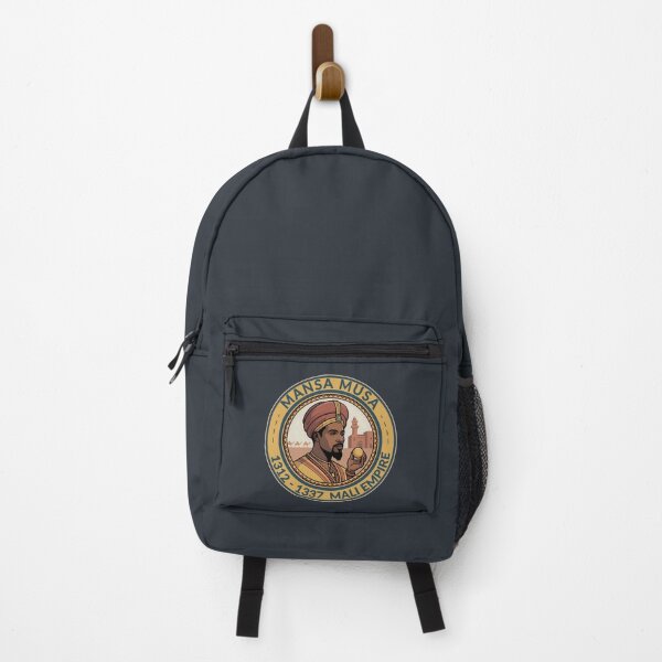 Item preview, Mansa Musa Mali Empire Illustration Badge designed and sold by KrisSidDesigns.