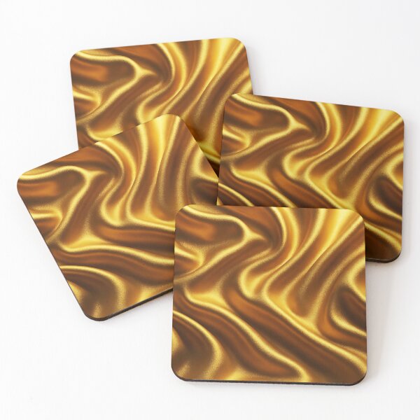 Item preview, Bright Gold Textile Texture – Shiny Fabric Surface Design designed and sold by EmeraldeaArt.