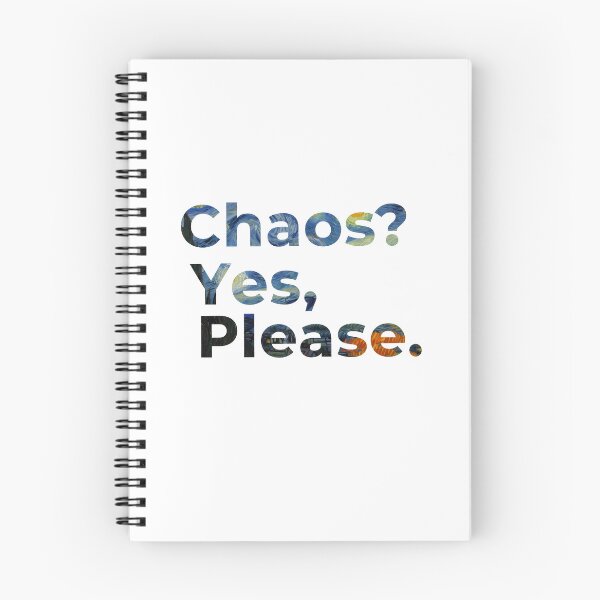 Item preview, Chaos? Yes, Please – Abstract Swirl Aesthetic Quote designed and sold by WallaceSilvaART.