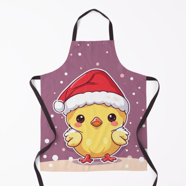 Item preview, Adorable Chibi Chick with Santa Hat designed and sold by Uniquely Yours.