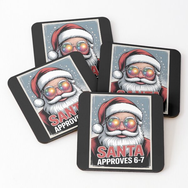 Item preview, Santa With Style | Approves 6-7 Christmas Art designed and sold by CalmDownZone ⭐️⭐️⭐️⭐️⭐️.