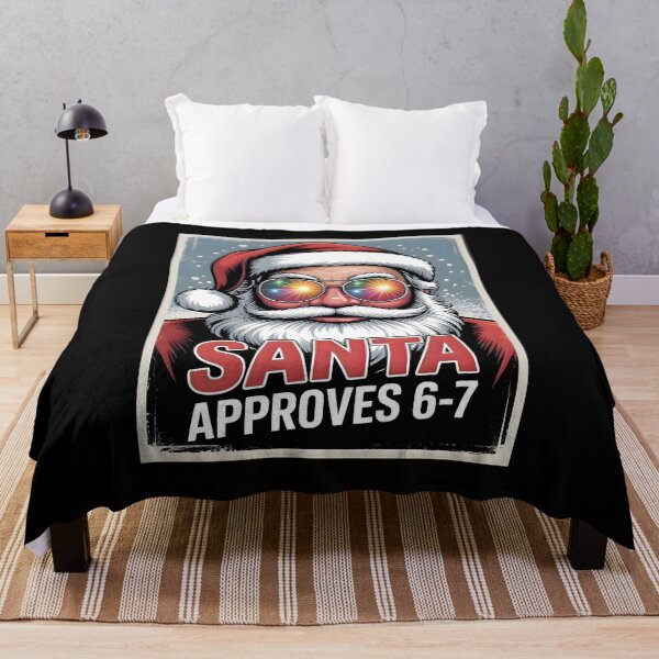 Item preview, Santa With Style | Approves 6-7 Christmas Art designed and sold by CalmDownZone ⭐️⭐️⭐️⭐️⭐️.