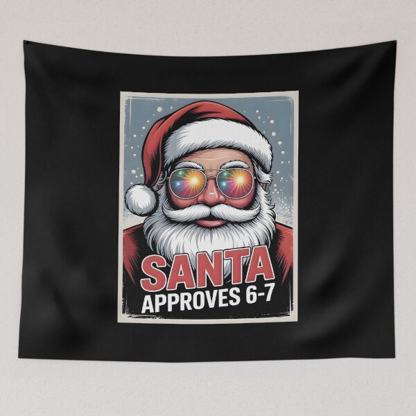 Item preview, Santa With Style | Approves 6-7 Christmas Art designed and sold by CalmDownZone ⭐️⭐️⭐️⭐️⭐️.
